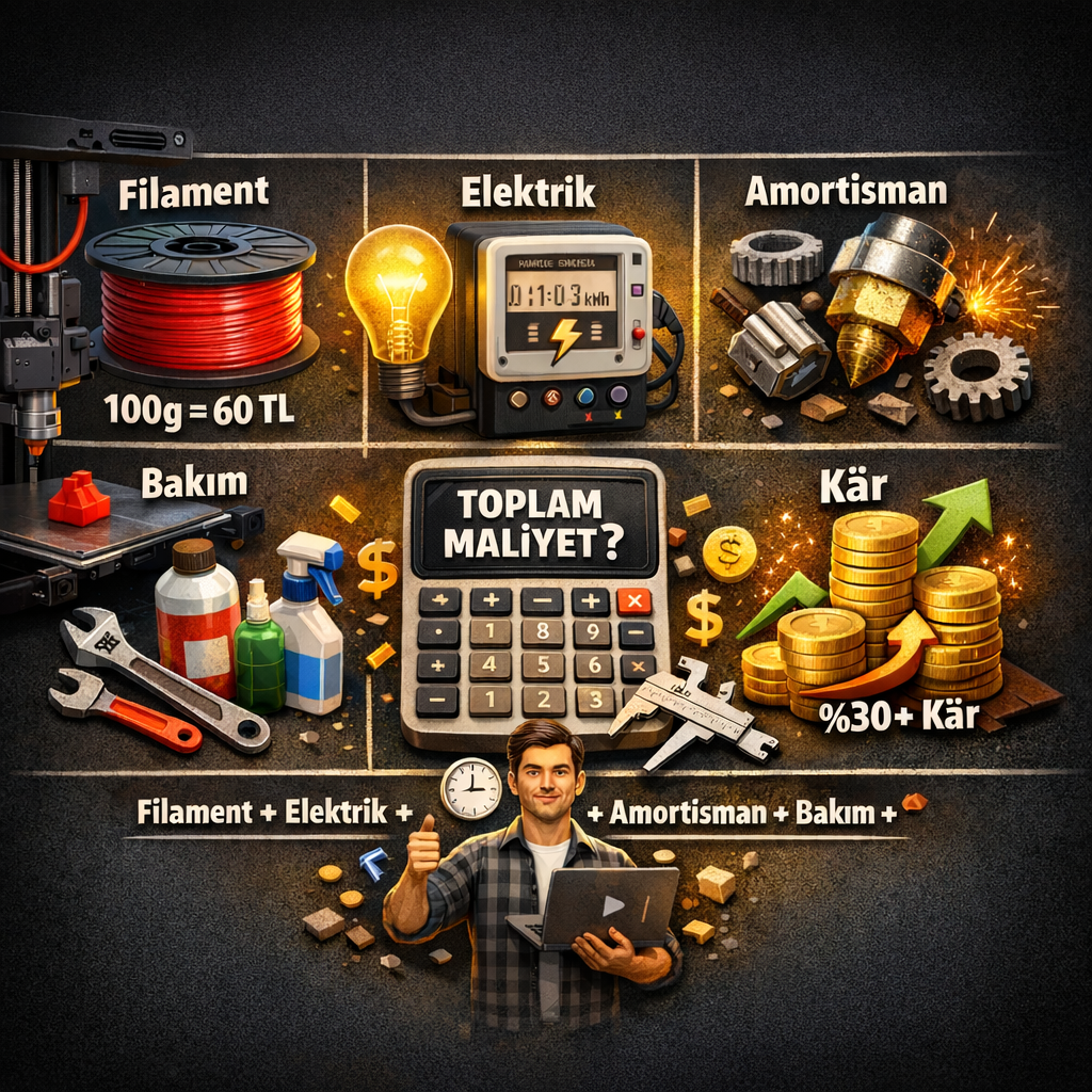 3D Baskı Maliyeti Nasıl Hesaplanir?